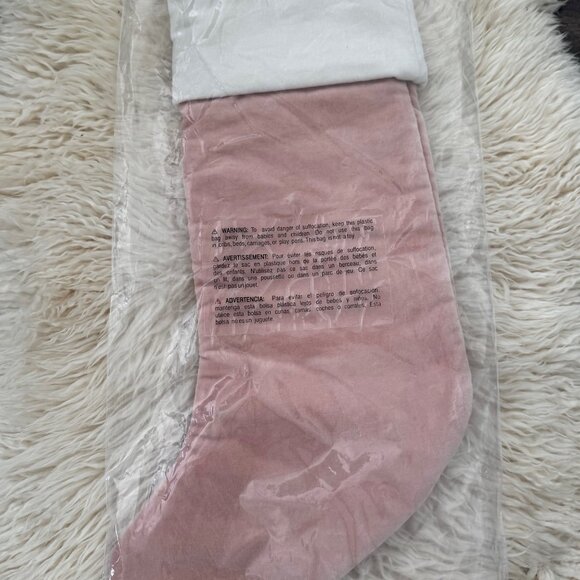 Crate & Barrel Wonderland Velvet Bunny & Bear Christmas Stockings – Brand New - Picture 7 of 12